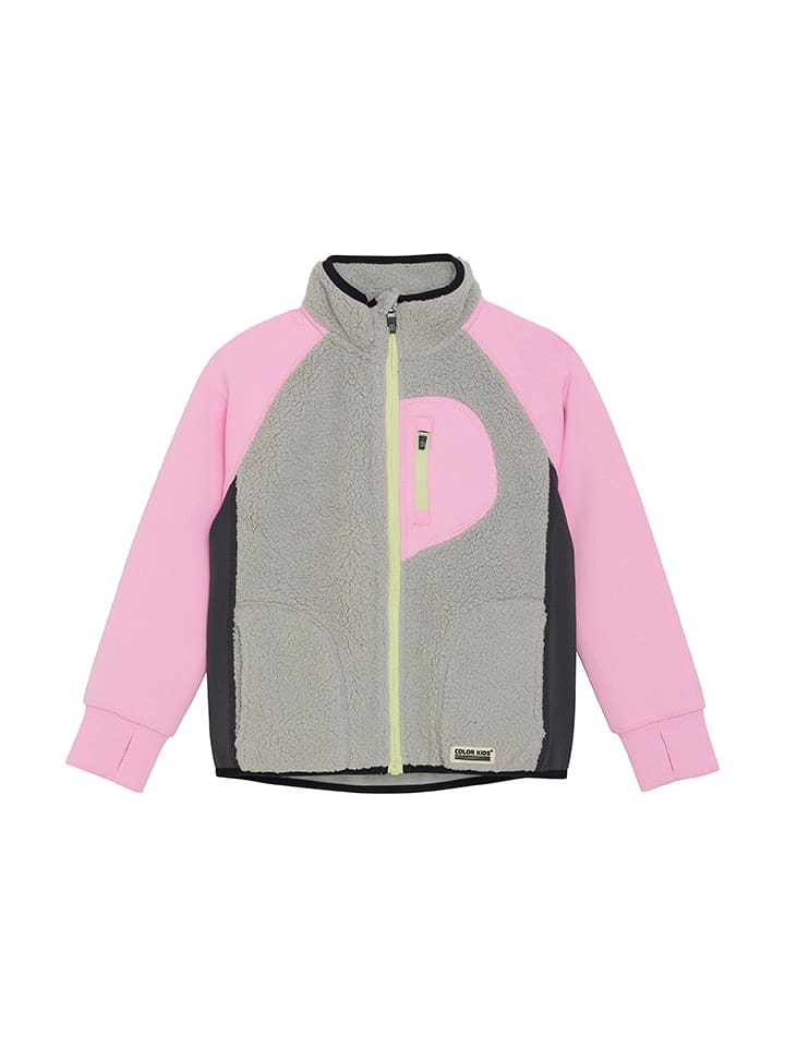 Флисовая куртка серо-фиолетового цвета Color Kids
Флисовая куртка серо-фиолетового цвета Color Kids