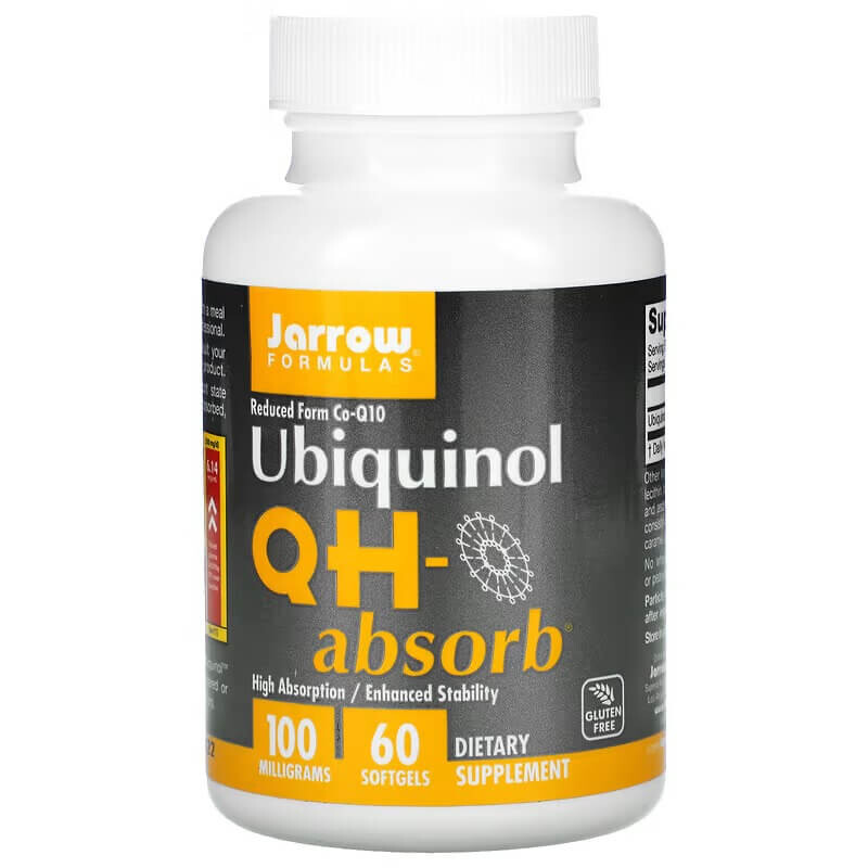 Убихинол QH-Absorb Jarrow Formulas 100 мг, 60 капсул
Убихинол QH-Absorb Jarrow Formulas 100 мг, 60 капсул