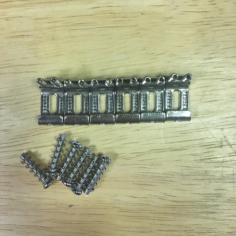 Седла Fender Stamped Bridge, хром Bridge Saddles
Седла Fender Stamped Bridge, хром Bridge Saddles