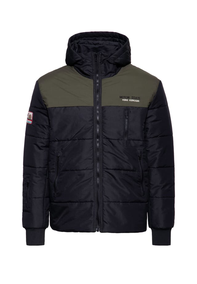 Зимняя куртка с капюшоном убирающимся в воротник моторное состояние King Kerosin, черный
Зимняя куртка с капюшоном убирающимся в воротник моторное состояние King Kerosin, черный