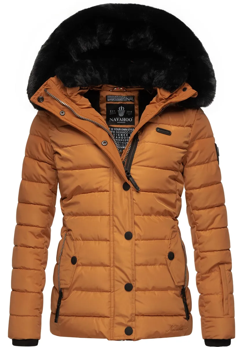 Стеганая куртка Наваху "Милианаа" с капюшоном, элегантная зимняя куртка с капюшоном из мягкого искусственного меха Navahoo, цвет Ocker
Стеганая куртка Наваху "Милианаа" с капюшоном, элегантная зимняя куртка с капюшоном из мягкого искусственного меха Navahoo, цвет Ocker