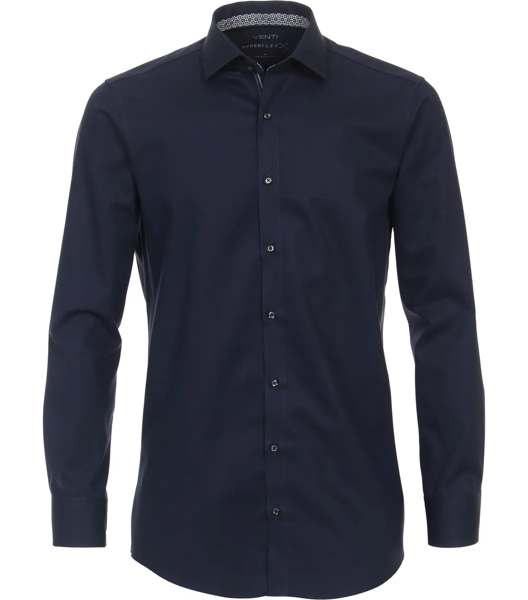 Деловая рубашка VENTI "Деловая рубашка VENTI Hyperflex удлиненный рукав 72см однотонная", синий
Деловая рубашка VENTI "Деловая рубашка VENTI Hyperflex удлиненный рукав 72см однотонная", синий