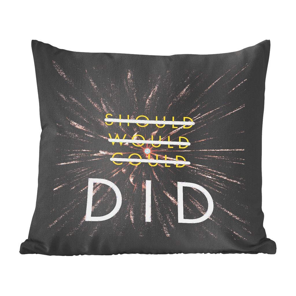 Декоративная подушка MuchoWow Диванная подушка Декоративная подушка для гостиной 60 x 60 см Должен, Был бы, Мог бы, Имеет - Цитаты - Пословицы - Чехлы на подушки - Хлопчатобумажная ткань - Декоративные наволочки
Декоративная подушка MuchoWow Диванная подушка Декоративная подушка для гостиной 60 x 60 см Должен, Был бы, Мог бы, Имеет - Цитаты - Пословицы - Чехлы на подушки - Хлопчатобумажная ткань - Декоративные наволочки