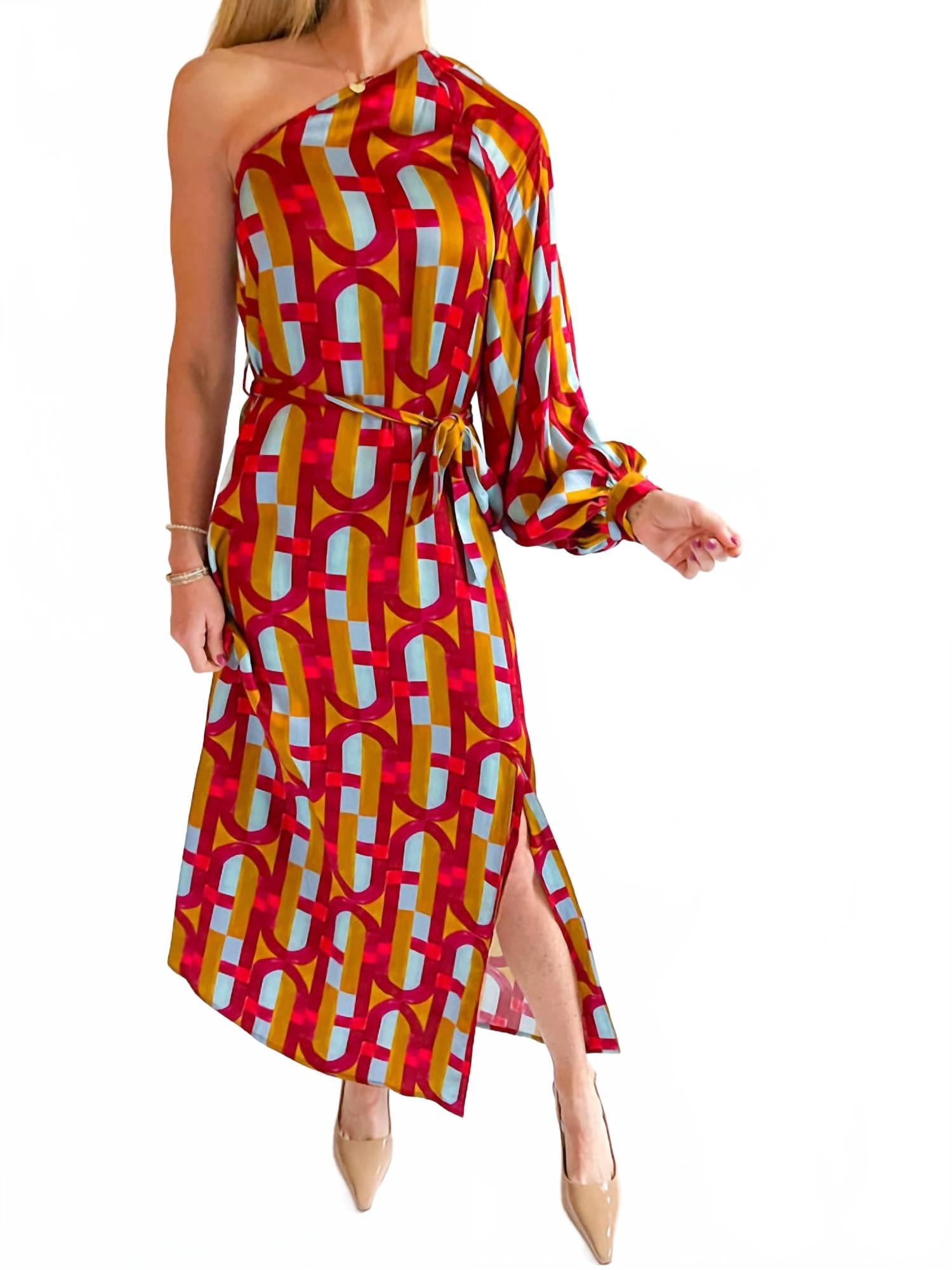 Женское платье миди в закатных тонах FRNCH, Sunset Burst
Женское платье миди в закатных тонах FRNCH, Sunset Burst