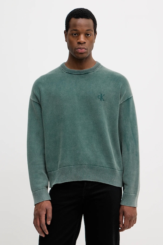 Хлопковый свитер Calvin Klein Jeans, зеленый
Хлопковый свитер Calvin Klein Jeans, зеленый