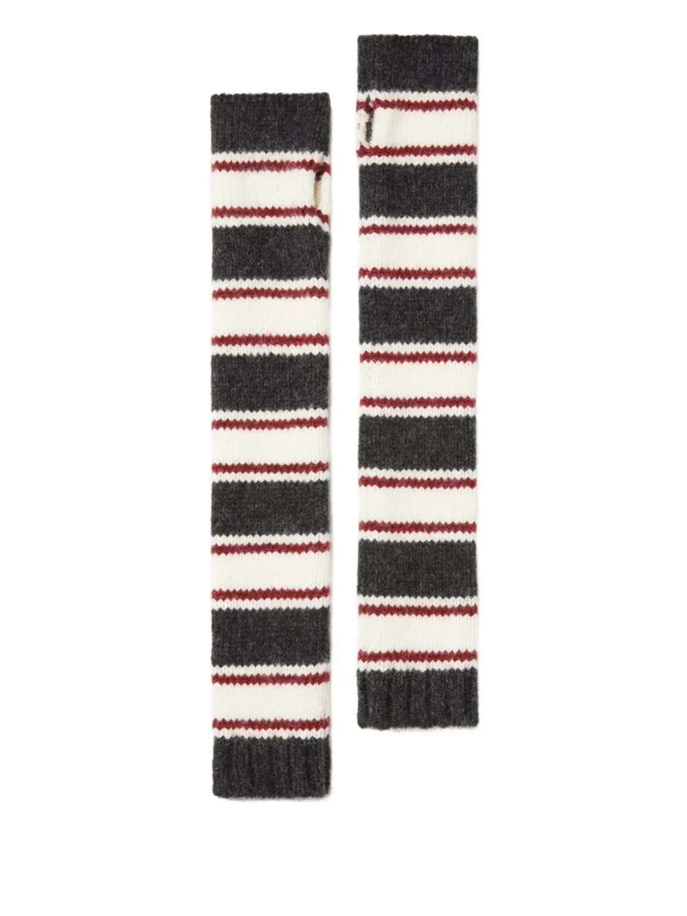 Полосатые перчатки-митенки Alanui, серый
Полосатые перчатки-митенки Alanui, серый