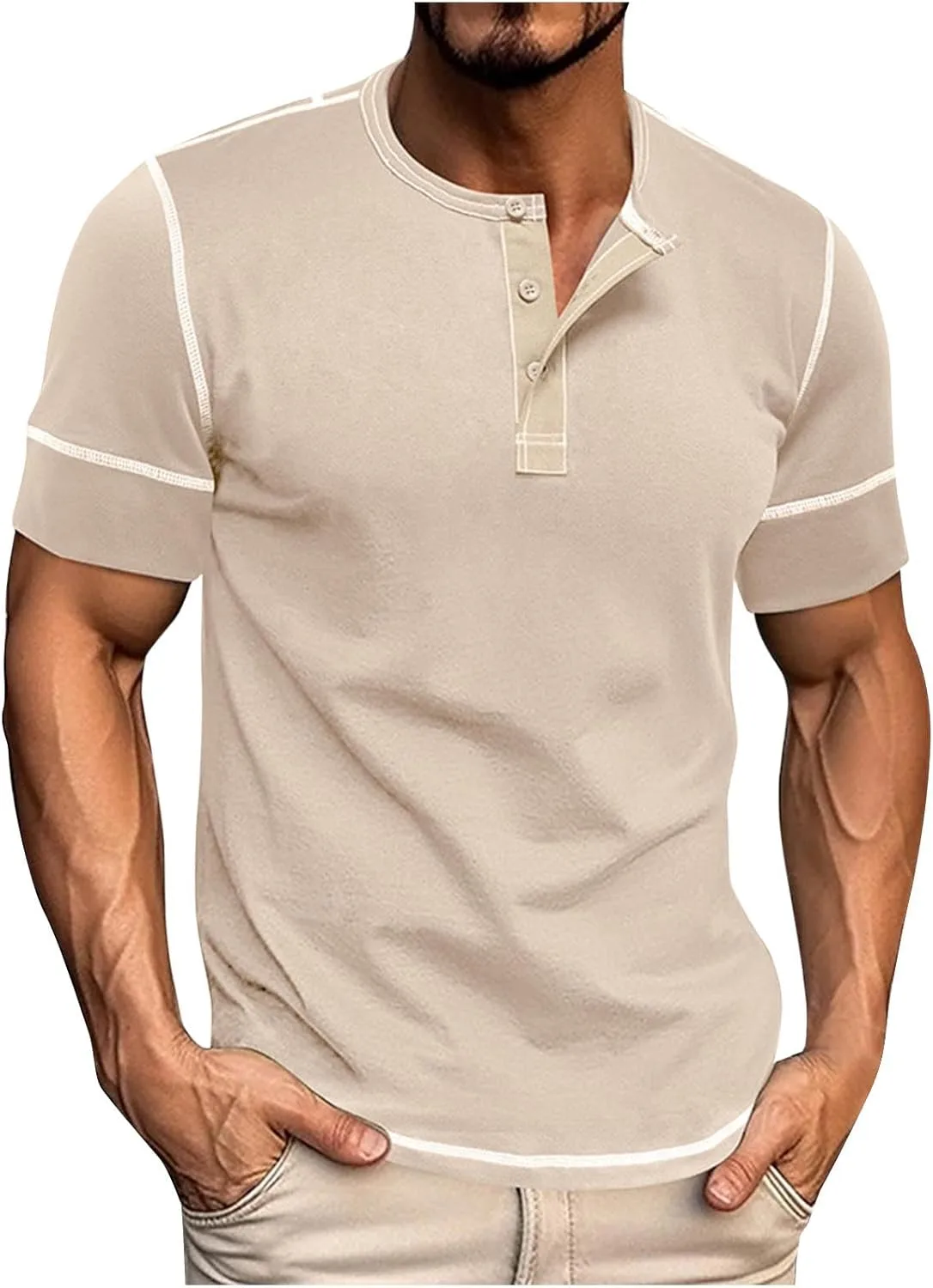 Мужская футболка с коротким рукавом и пуговицами TXGMNA
Мужская футболка с коротким рукавом и пуговицами TXGMNA