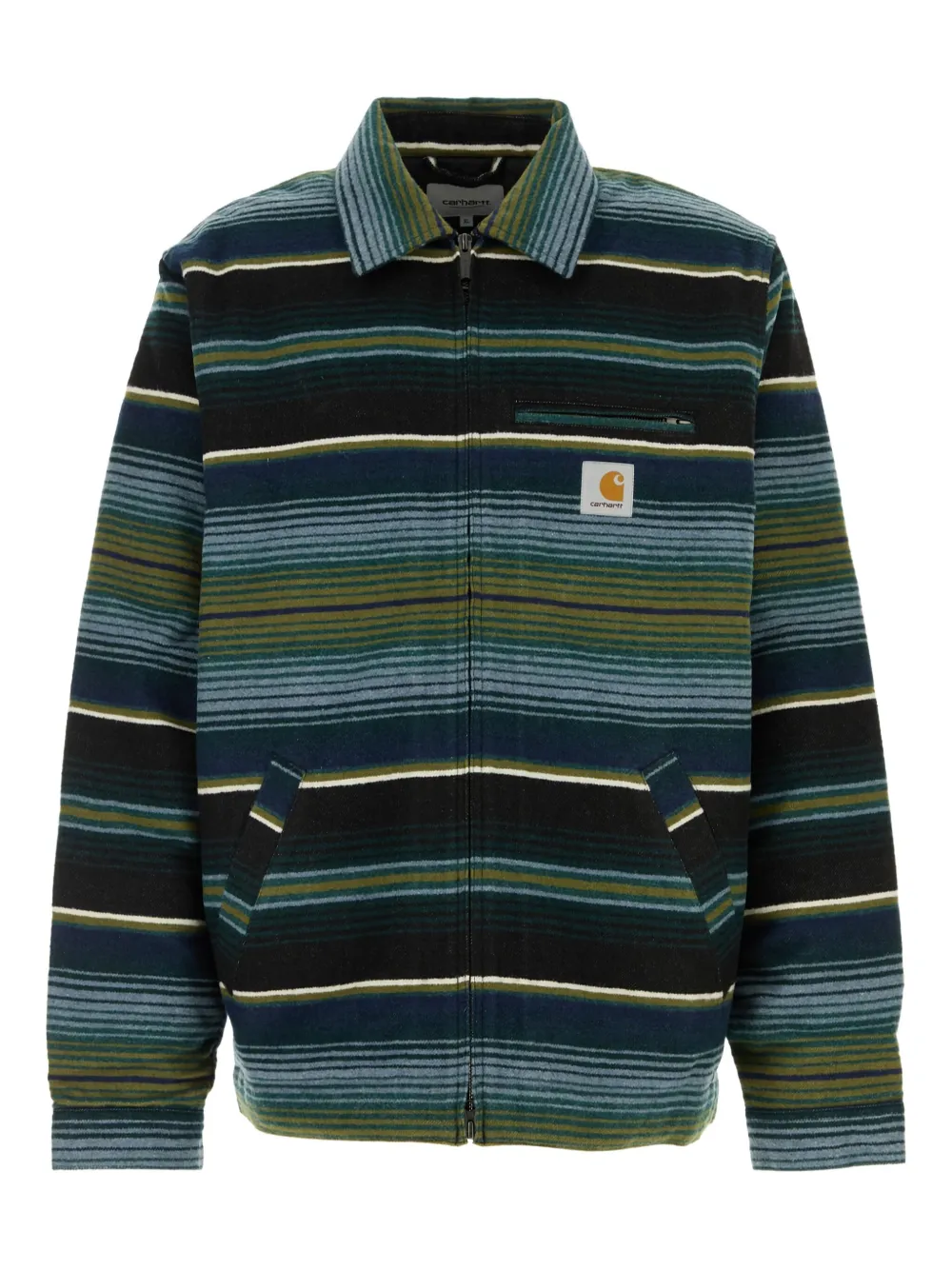 Куртка-рубашка на молнии с полосатым узором CARHARTT WIP, синий
Куртка-рубашка на молнии с полосатым узором CARHARTT WIP, синий