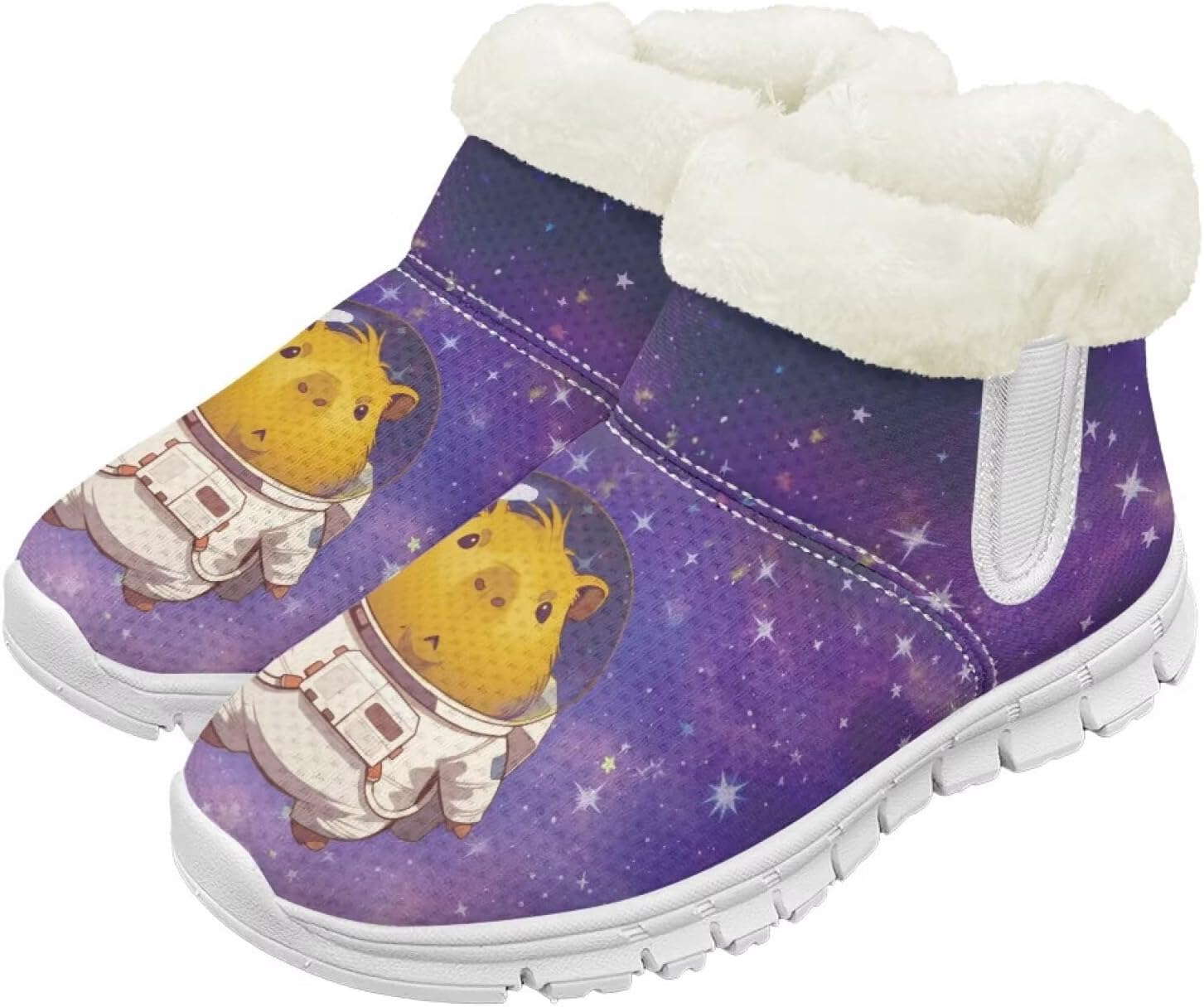 Детские зимние сапоги для девочек, водонепроницаемые, противоскользящие, для холодной погоды, с искусственным мехом, походные ботинки Goronwyfloyd, Galaxy Capibala
Детские зимние сапоги для девочек, водонепроницаемые, противоскользящие, для холодной погоды, с искусственным мехом, походные ботинки Goronwyfloyd, Galaxy Capibala