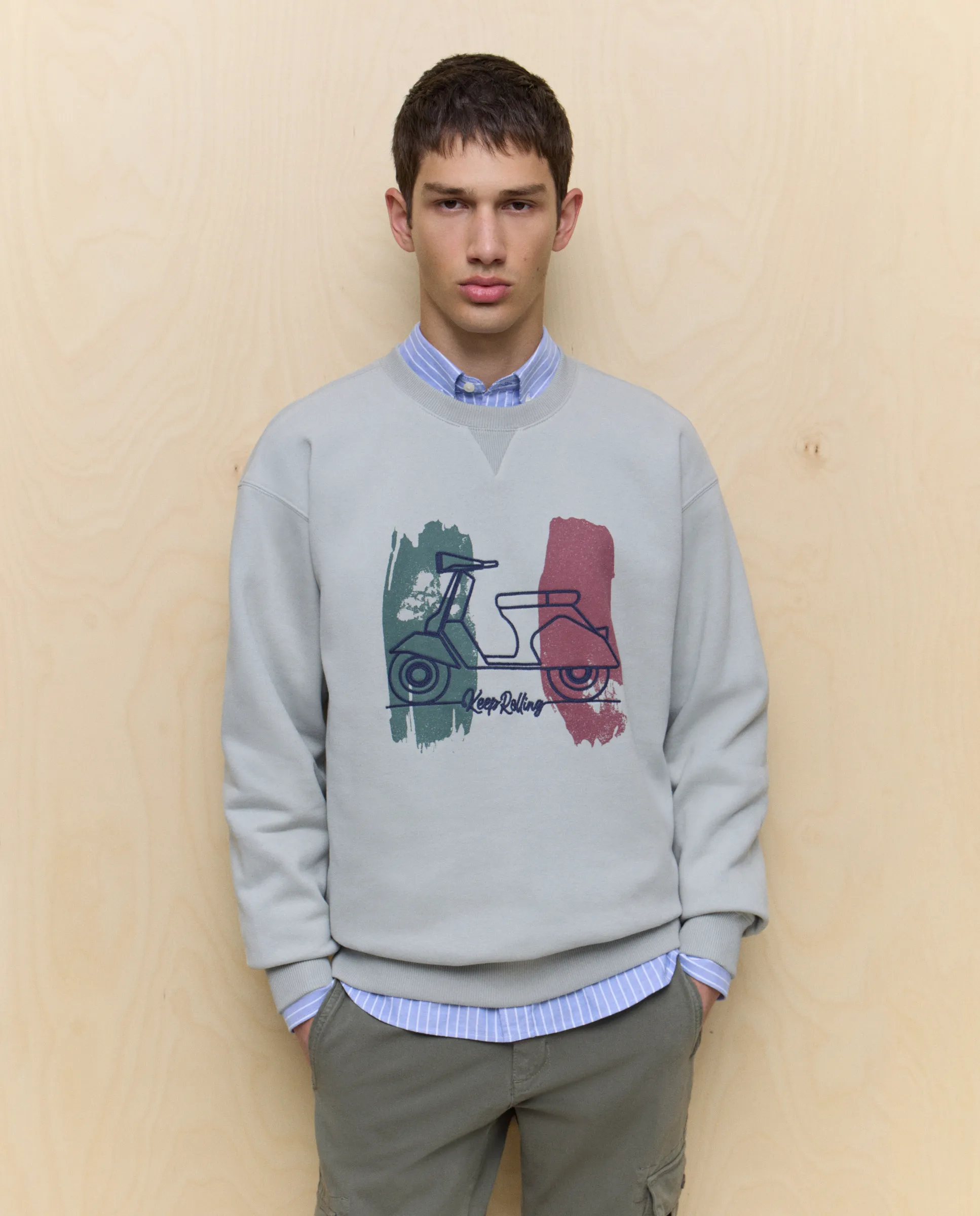 Мужская свитшот с круглым воротником Easy Wear, зеленый
Мужская свитшот с круглым воротником Easy Wear, зеленый