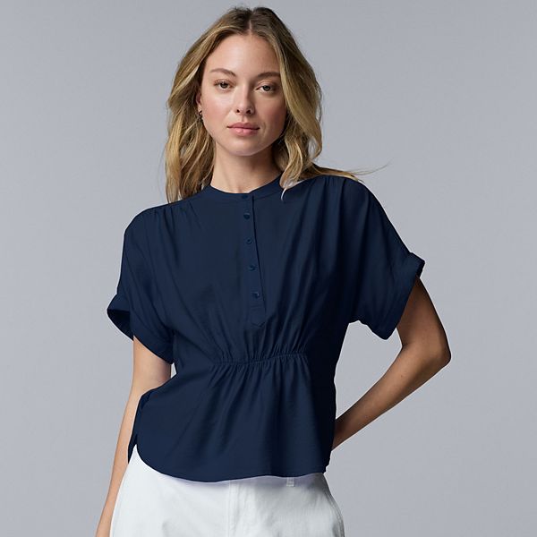 Женский топ с присборенной талией Simply Vera Vera Wang, Liberty Navy
Женский топ с присборенной талией Simply Vera Vera Wang, Liberty Navy