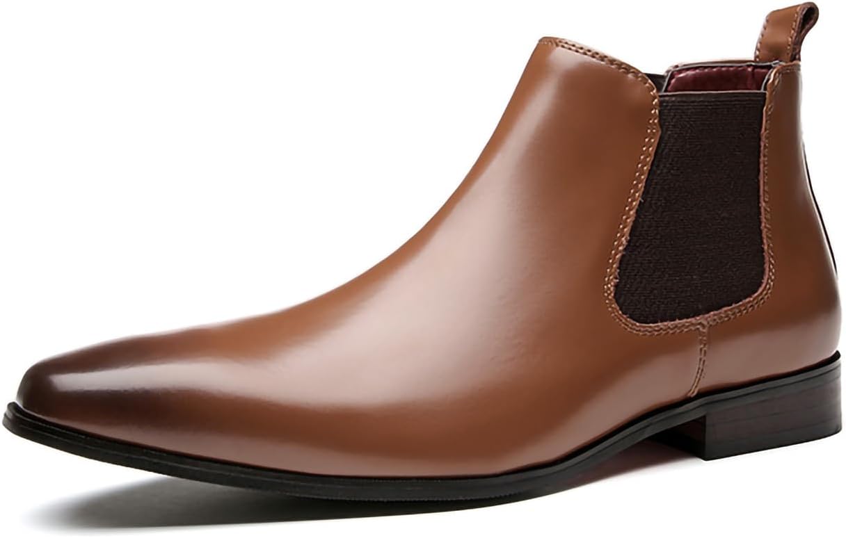 Мужские классические ботинки Челси для делового стиля, слипоны на низком каблуке, полированная кожа, квадратный носок Generic, коричневый
Мужские классические ботинки Челси для делового стиля, слипоны на низком каблуке, полированная кожа, квадратный носок Generic, коричневый