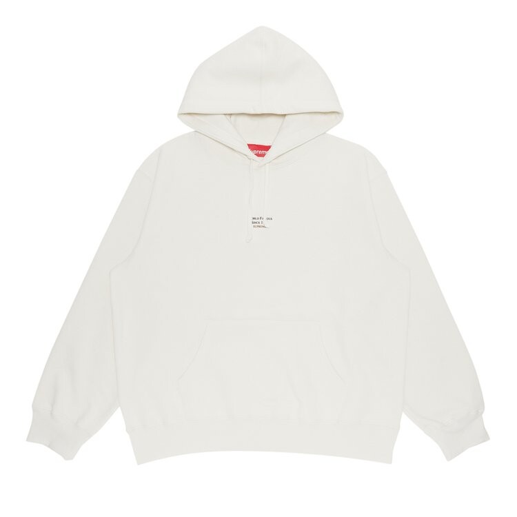 Толстовка Supreme World Famous Micro Hooded Sweatshirt 'White', белый 
Толстовка Supreme World Famous Micro Hooded Sweatshirt 'White', белый
