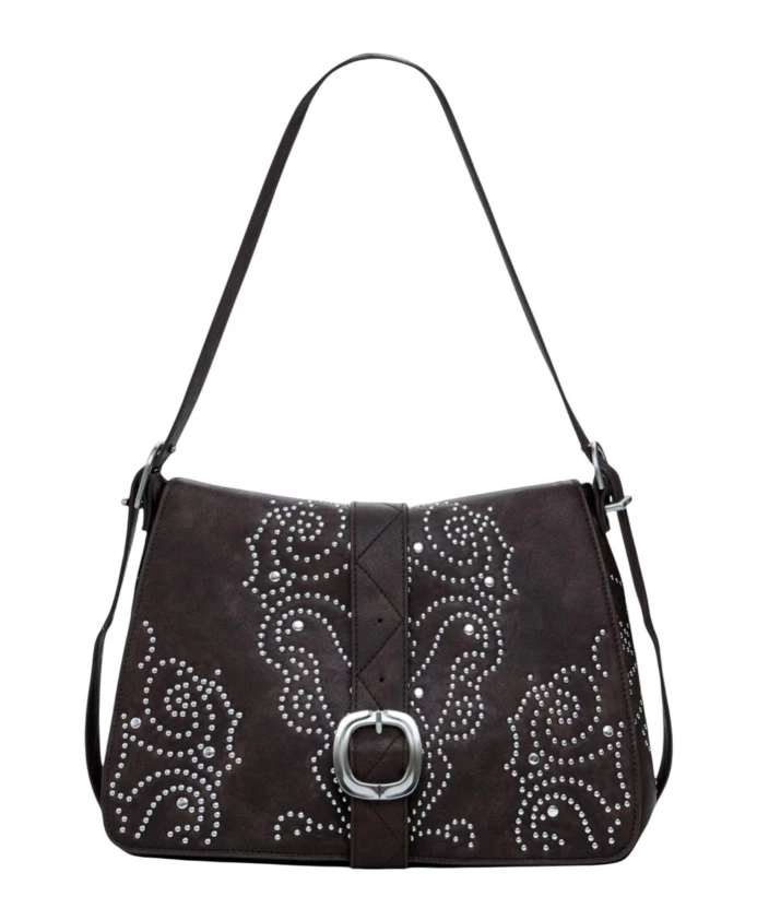 Женская сумочка среднего размера с заклепками Desigual, коричневый
Женская сумочка среднего размера с заклепками Desigual, коричневый