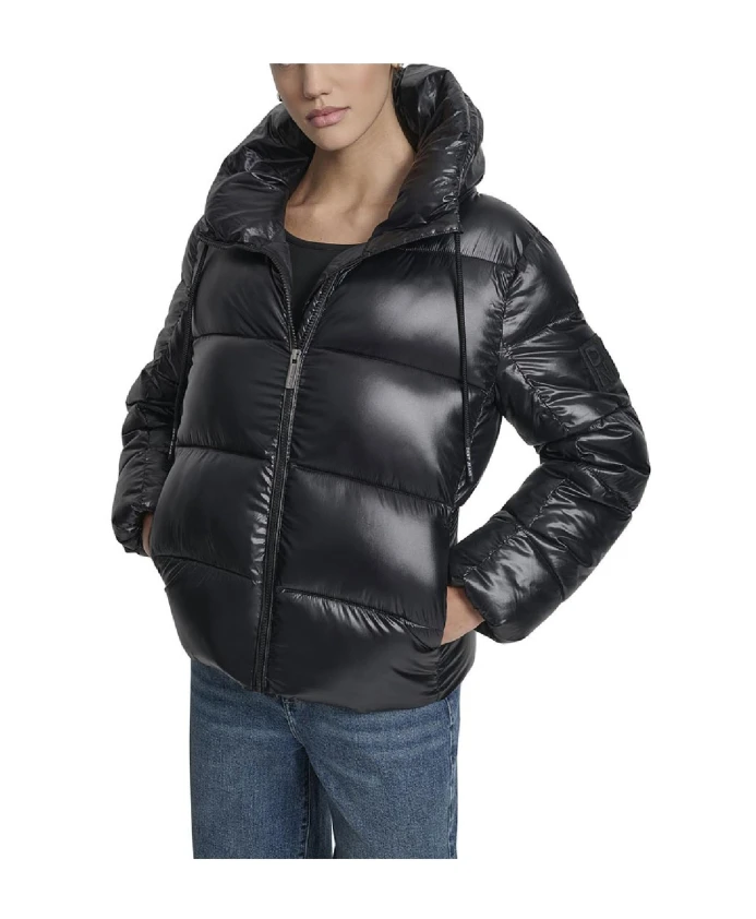 Черная стеганая легкая куртка Dkny, черный
Черная стеганая легкая куртка Dkny, черный