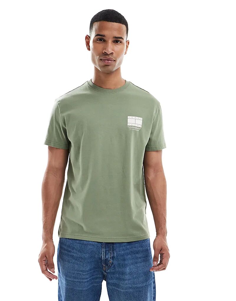 Футболка с принтом Tommy Jeans армейского зеленого цвета
Футболка с принтом Tommy Jeans армейского зеленого цвета