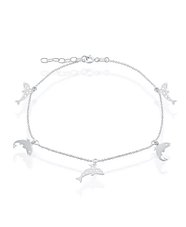 Серебряный браслет на лодыжку в виде дельфина Simona, silver
Серебряный браслет на лодыжку в виде дельфина Simona, silver