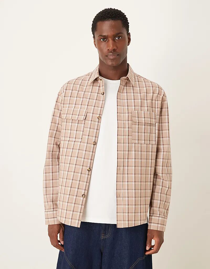 Рубашка ASOS DESIGN классического кроя в нейтральную клетку
Рубашка ASOS DESIGN классического кроя в нейтральную клетку