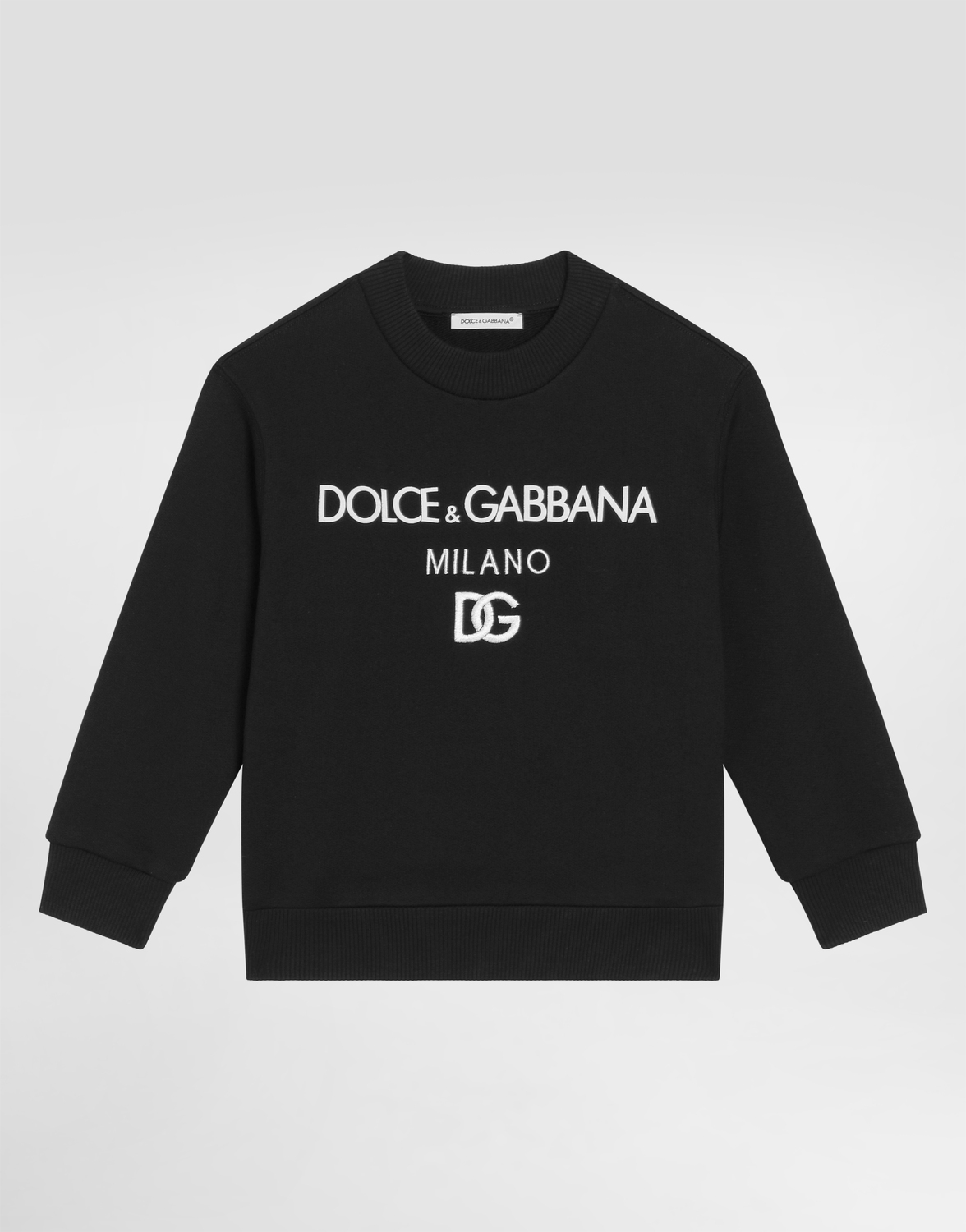 Джерси свитшот с круглым вырезом и вышивкой DG Milano Dolce&Gabbana, черный
Джерси свитшот с круглым вырезом и вышивкой DG Milano Dolce&Gabbana, черный