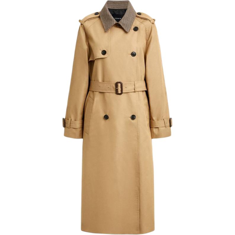 COACH Тренч женский хаки, Khaki 
COACH Тренч женский хаки, Khaki