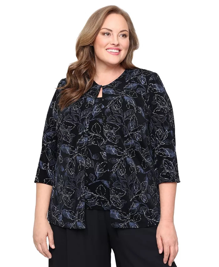 Комплект из двух предметов: пиджак и топ с рукавами 3/4, размер плюс Alex Evenings
Комплект из двух предметов: пиджак и топ с рукавами 3/4, размер плюс Alex Evenings