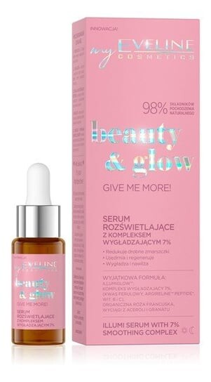 Осветляющая сыворотка с разглаживающим комплексом 18мл Eveline Cosmetics Beauty&Glow
Осветляющая сыворотка с разглаживающим комплексом 18мл Eveline Cosmetics Beauty&Glow