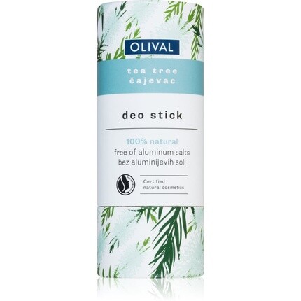 Натуральный твердый дезодорант Olive Tea Tree 40 г - без солей алюминия Olival Natural
Натуральный твердый дезодорант Olive Tea Tree 40 г - без солей алюминия Olival Natural