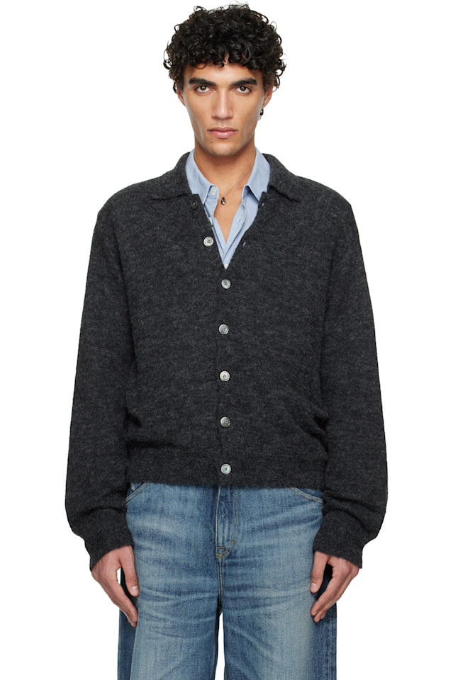 Our Legacy Серый вечерний кардиган-поло
Our Legacy Серый вечерний кардиган-поло