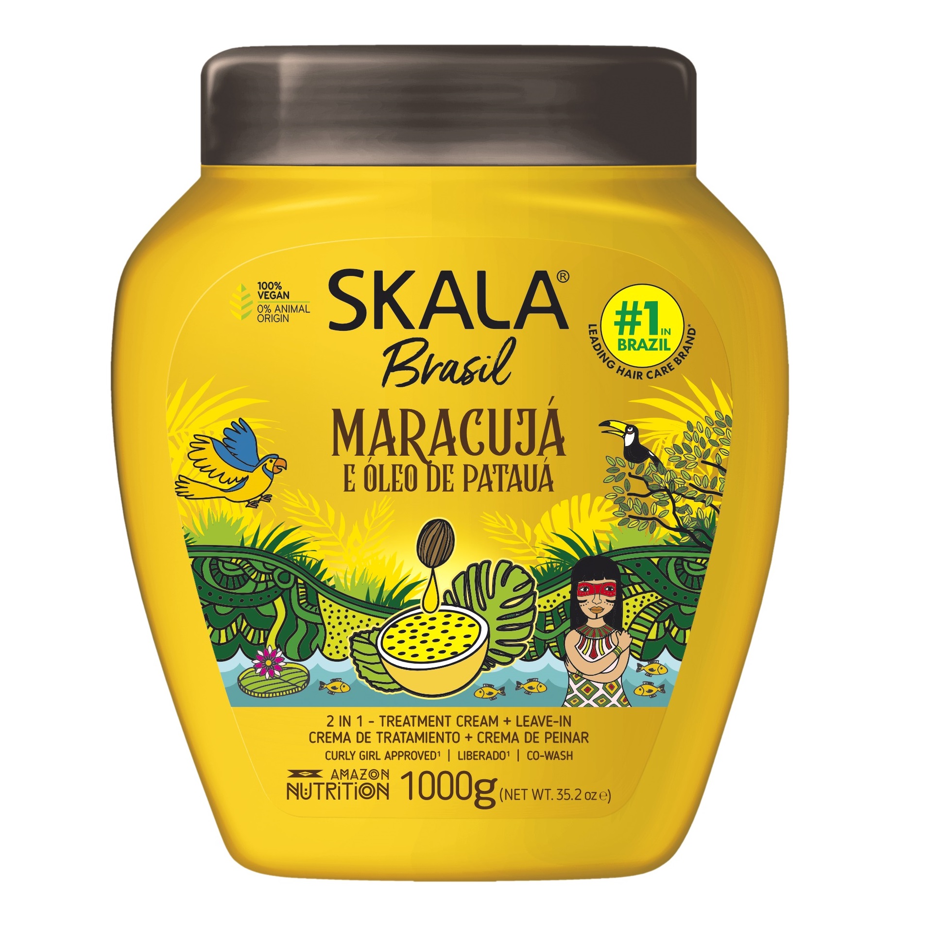 Крем для ухода за волосами Skala Brasil Maracujá e Óleo de Patauá, 1000 гр
Крем для ухода за волосами Skala Brasil Maracujá e Óleo de Patauá, 1000 гр