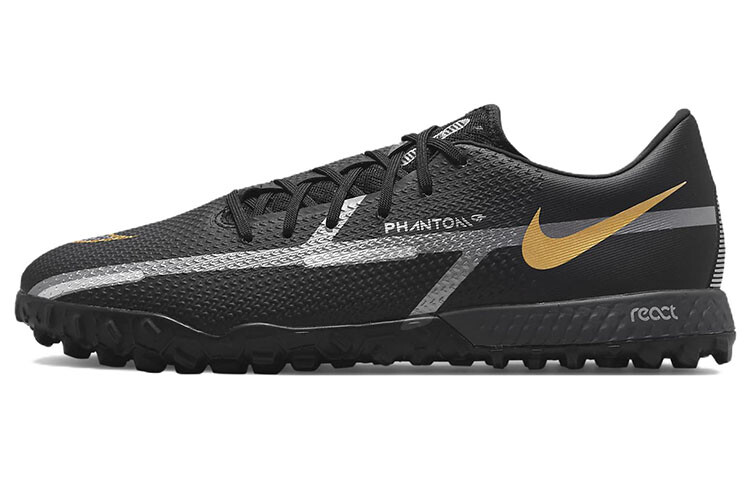 Футбольные бутсы Phantom GT унисекс с низким верхом, черные/золотые Nike
Футбольные бутсы Phantom GT унисекс с низким верхом, черные/золотые Nike