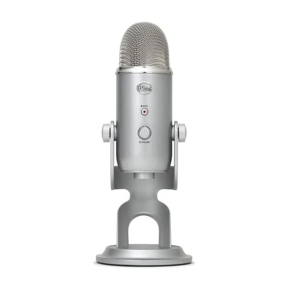 Микрофон Blue Yeti, серебристый
Микрофон Blue Yeti, серебристый