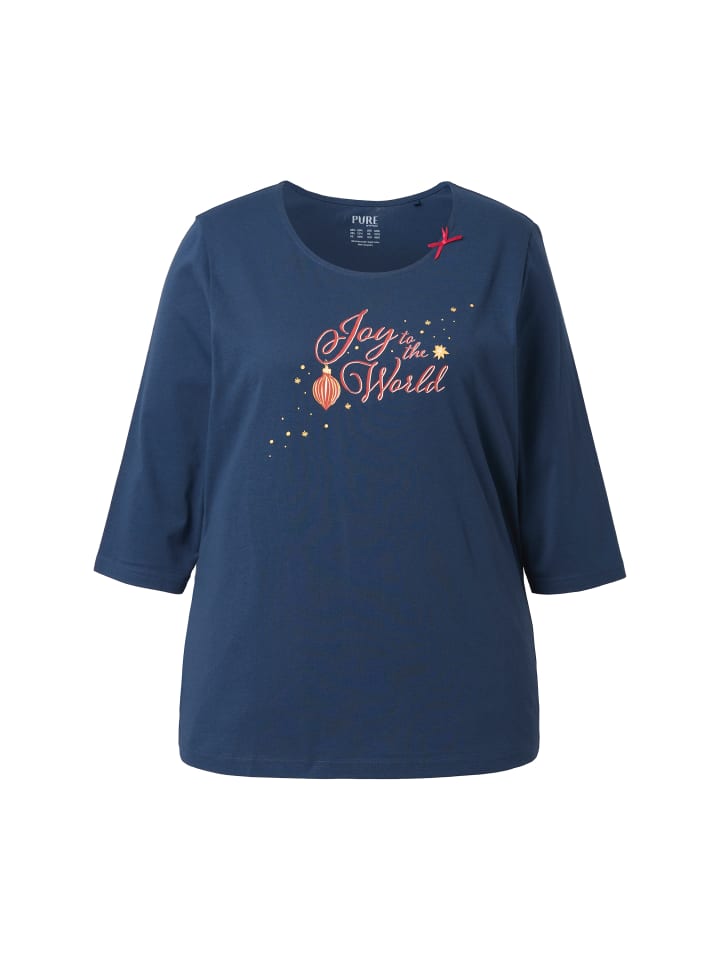 Пижамная рубашка темно-синего цвета Ulla Popken
Пижамная рубашка темно-синего цвета Ulla Popken