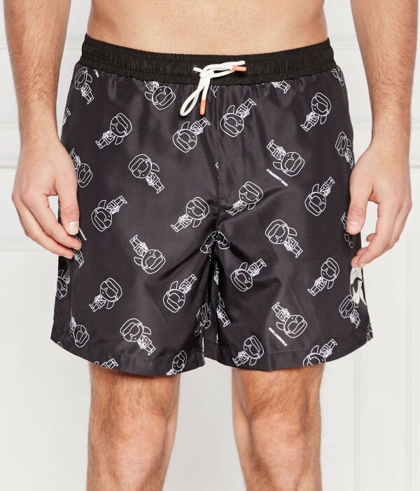 Шорты мужские Karl Lagerfeld пляжные с фирменным принтом, черный
Шорты мужские Karl Lagerfeld пляжные с фирменным принтом, черный