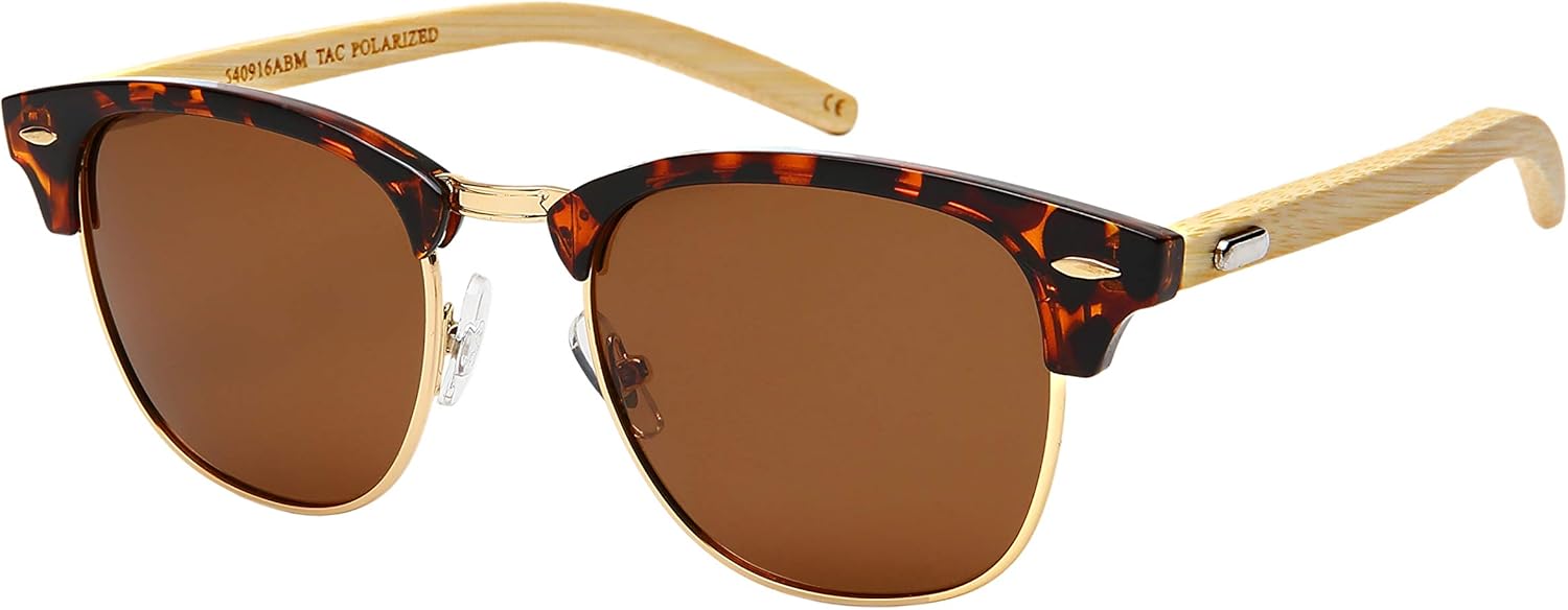 EDGEIWEAR — дизайнерские солнцезащитные очки унисекс с полуободковой оправой и поляризованными линзами, для мужчин и женщин, с дужками из натурального бамбука, Tortoise-gold Frame/Brown Polarized Lens
EDGEIWEAR — дизайнерские солнцезащитные очки унисекс с полуободковой оправой и поляризованными линзами, для мужчин и женщин, с дужками из натурального бамбука, Tortoise-gold Frame/Brown Polarized Lens