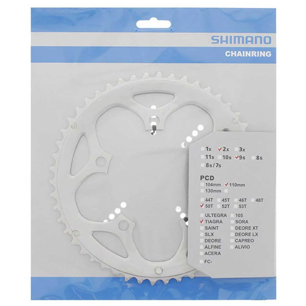 Звездочка Shimano Tiagra 4550, серебряный
Звездочка Shimano Tiagra 4550, серебряный