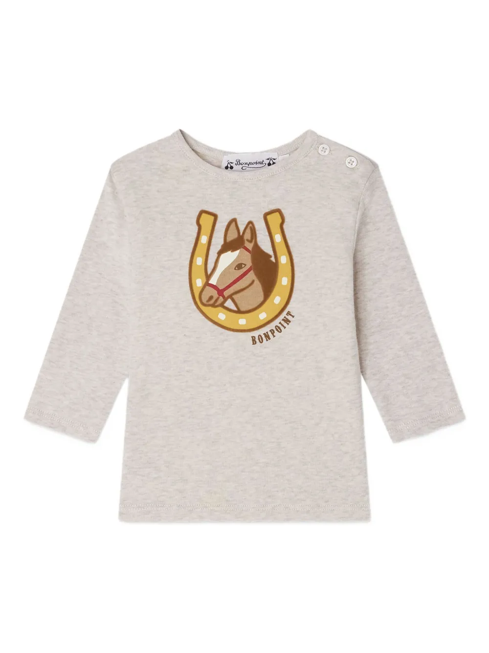 Футболка с принтом Bonpoint, нейтральный 
Футболка с принтом Bonpoint, нейтральный