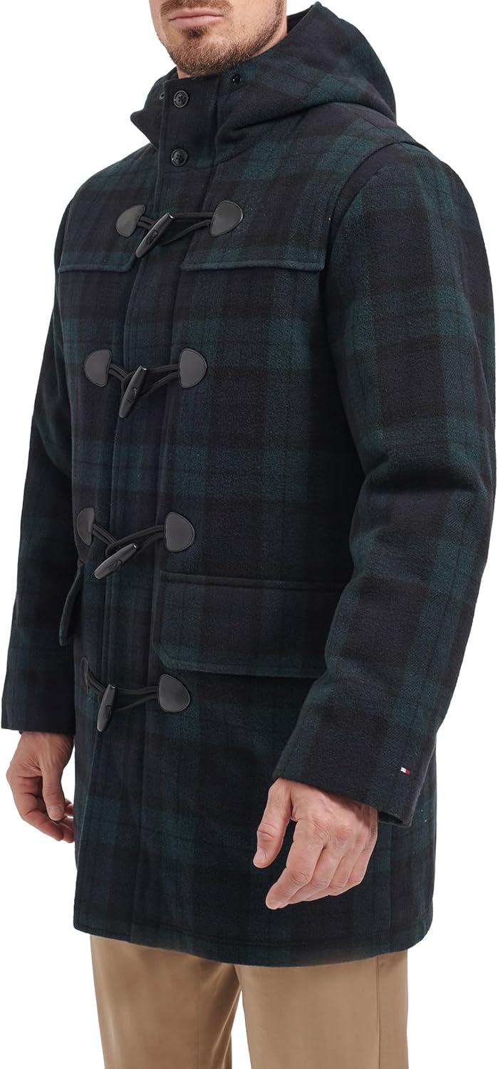Мужское шерстяное пальто средней длины с застежкой-молнией Tommy Hilfiger, Black Watch Plaid
Мужское шерстяное пальто средней длины с застежкой-молнией Tommy Hilfiger, Black Watch Plaid