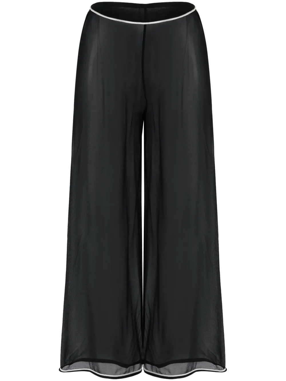 Прозрачные шелковые брюки Juana BODE, черный
Прозрачные шелковые брюки Juana BODE, черный