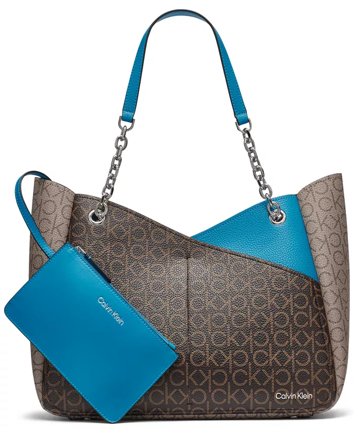 Сумка-тоут Zoe Signature Chain Calvin Klein, мультиколор
Сумка-тоут Zoe Signature Chain Calvin Klein, мультиколор