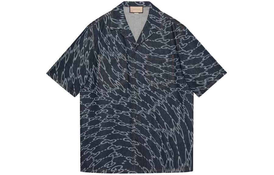 Рубашка мужская синяя Gucci, синий
Рубашка мужская синяя Gucci, синий