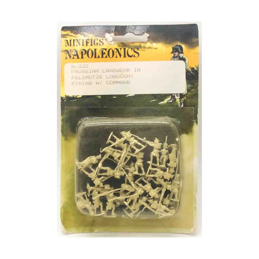 Прусский ландвер в фельдмутце ведет стрельбу с командованием, Napoleonic Miniatures - Prussian (15mm) (Minifigs)
Прусский ландвер в фельдмутце ведет стрельбу с командованием, Napoleonic Miniatures - Prussian (15mm) (Minifigs)