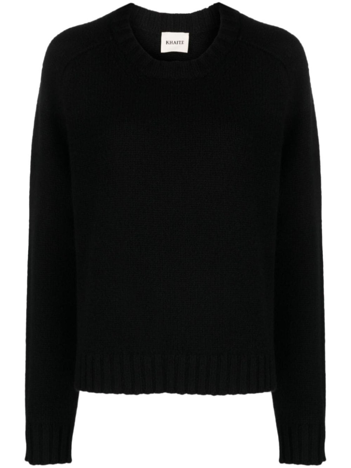 KHAITE кашемировый джемпер с круглым вырезом, черный
KHAITE кашемировый джемпер с круглым вырезом, черный