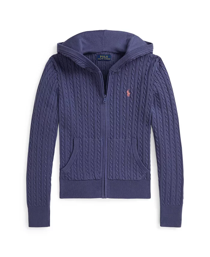 Худи с молнией Mini Cable для девочек постарше Polo Ralph Lauren, синий
Худи с молнией Mini Cable для девочек постарше Polo Ralph Lauren, синий