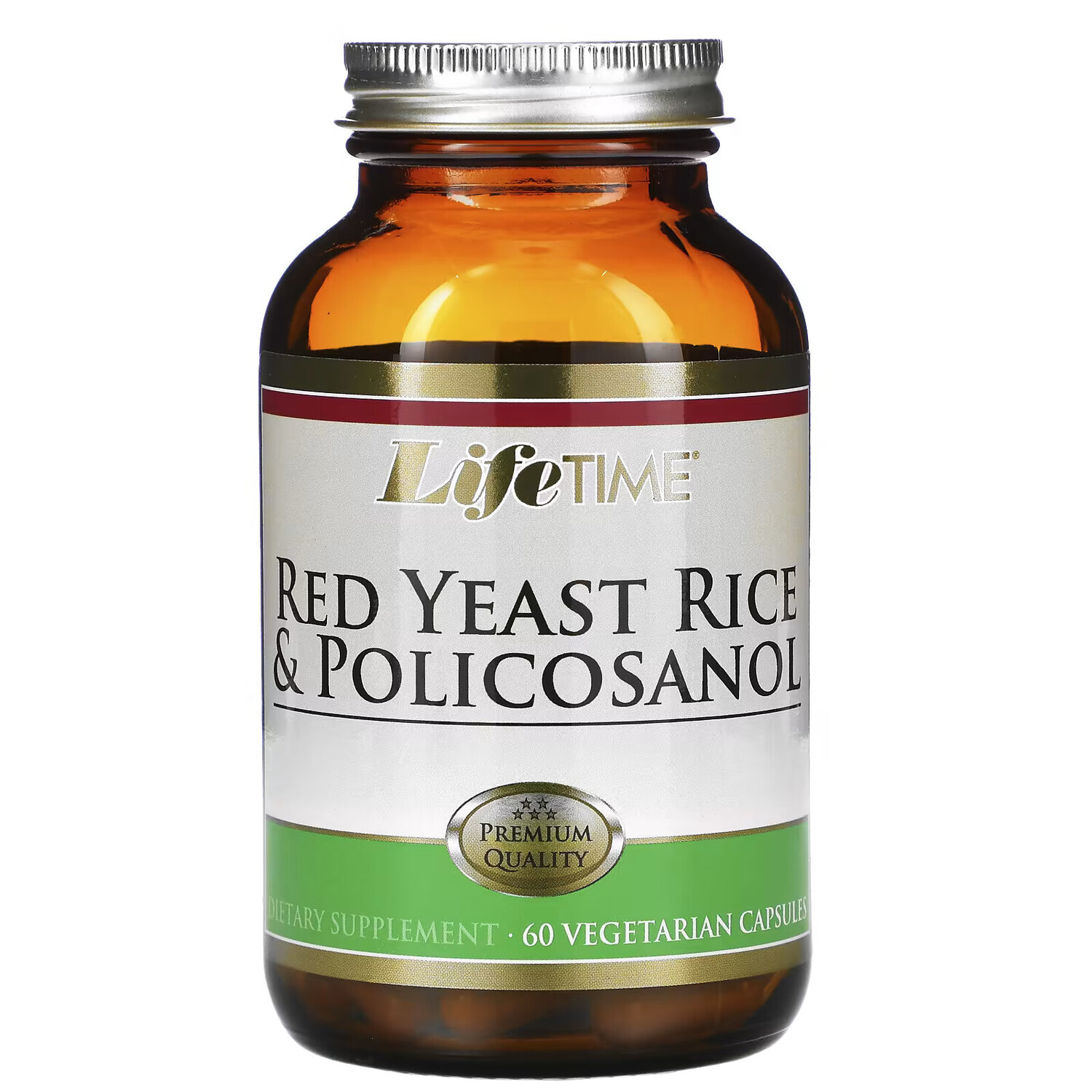 LifeTime Vitamins, красный ферментированный рис и поликозанол, 60 вегетарианских капсул
LifeTime Vitamins, красный ферментированный рис и поликозанол, 60 вегетарианских капсул