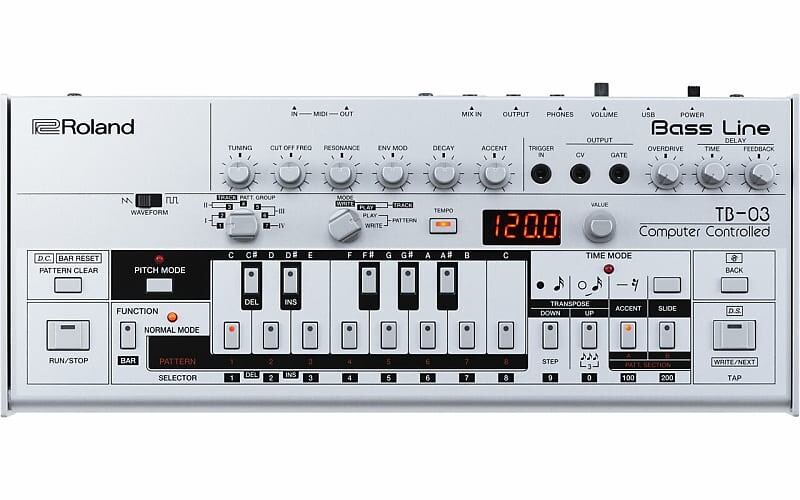 Синтезатор басовой линии Roland TB-03 TB-03 Bass Line Synthesizer
Синтезатор басовой линии Roland TB-03 TB-03 Bass Line Synthesizer