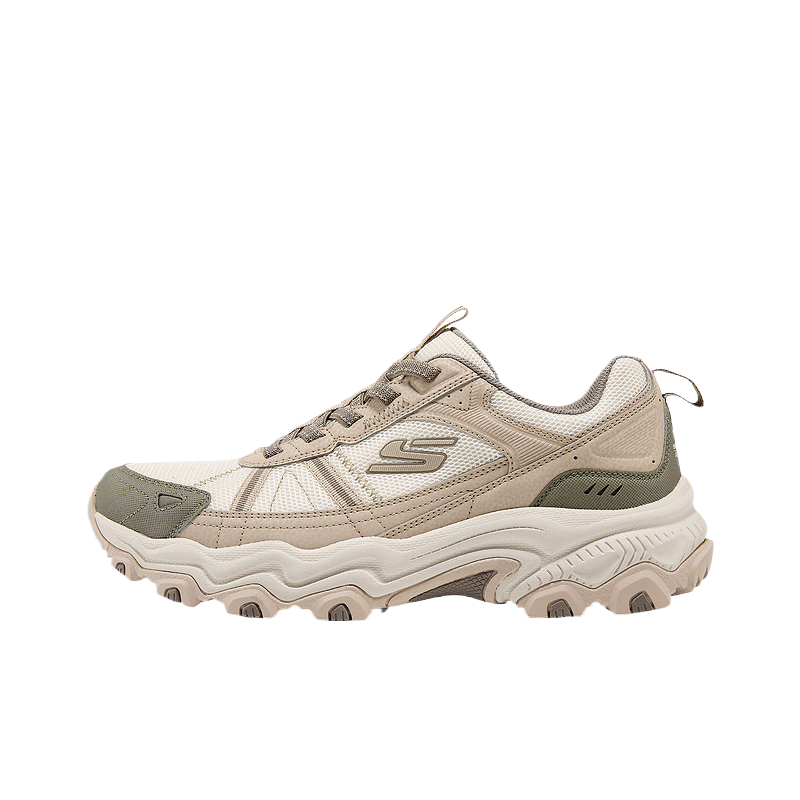 Мужские низкие уличные ботинки для активного отдыха: сетчатые, с амортизацией из искусственной кожи, износостойкие Skechers, natural/nat
Мужские низкие уличные ботинки для активного отдыха: сетчатые, с амортизацией из искусственной кожи, износостойкие Skechers, natural/nat