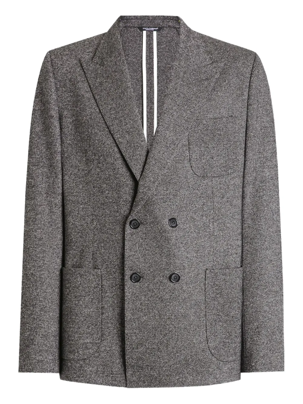 Двубортный жакет с накладными карманами DOLCE & GABBANA, серый
Двубортный жакет с накладными карманами DOLCE & GABBANA, серый