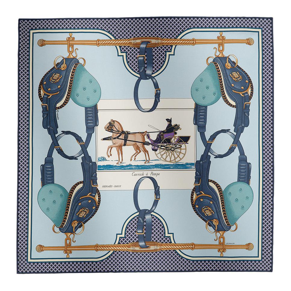 HERMES Шёлковый шёлковый шёлковый шарф унисекс синий, Blue
HERMES Шёлковый шёлковый шёлковый шарф унисекс синий, Blue