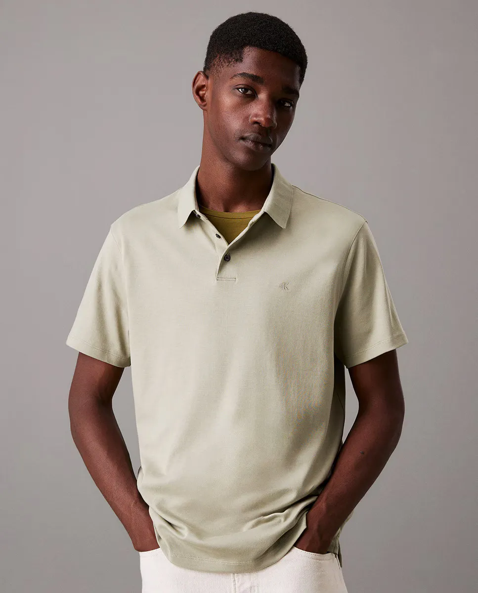 Мужская поло из хлопка супима Calvin Klein, кремовый
Мужская поло из хлопка супима Calvin Klein, кремовый