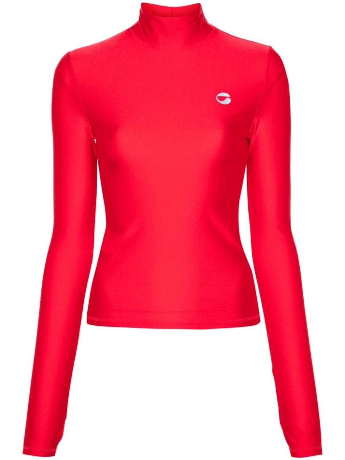 Coperni топ с высоким воротом, красный
Coperni топ с высоким воротом, красный